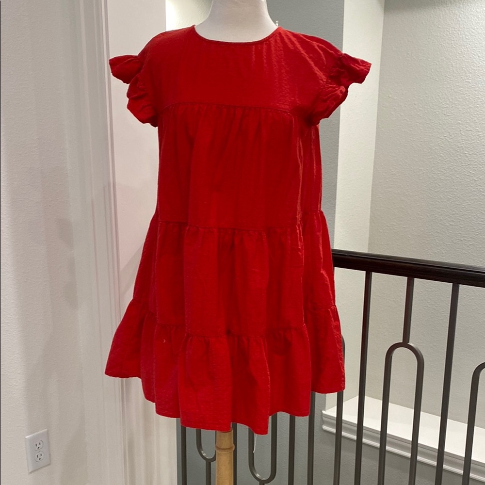 Red Ruffled Dress